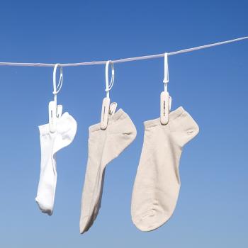 防風固定晾衣夾嬰兒衣服襪子內衣晾曬夾塑料家用室外多功能小夾子
