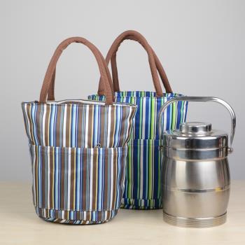加厚鋁箔防水防油保溫提鍋飯盒袋便當包上班手提袋大容量飯桶袋