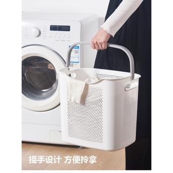日式臟衣籃手提塑膠臟衣服收納筐浴室臟衣簍玩具收納籃家用大號