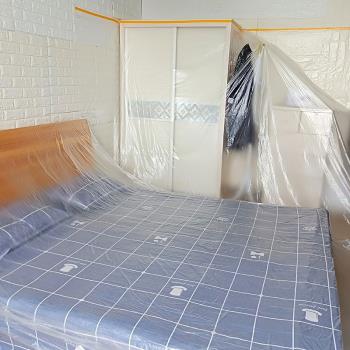 一次性裝修防臟房子膜遮擋保護膜蓋巾宿舍帶膠粉刷地板蓋布搬房屋