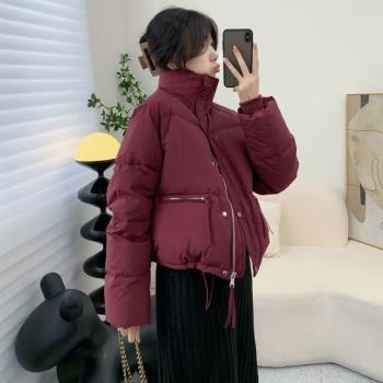 韓版短款立領小個子時尚羽絨服