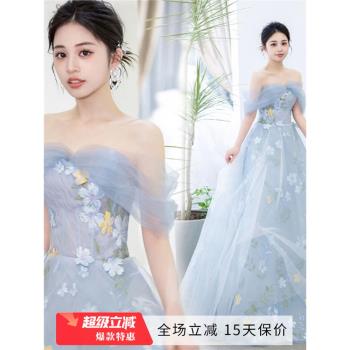 仙仙花朵新娘結婚敬酒服生日宴會演出主持人婚紗晚禮服19600批發