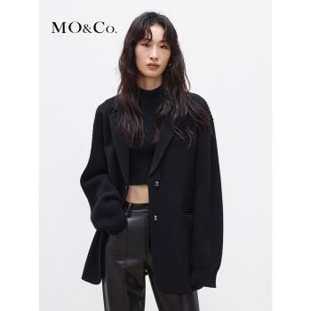 MOCO2022羊毛針織解構主義外套