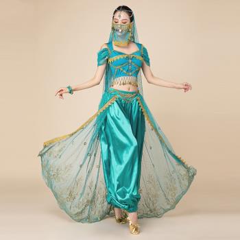 異域風情套裝萬圣節茉莉公主服裝成人西域古裝印度舞蹈肚皮舞女裝