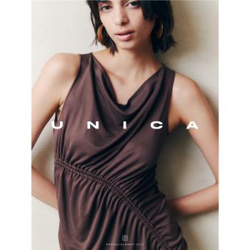 UNICA定紡清涼銅氨絲針織懶人裙