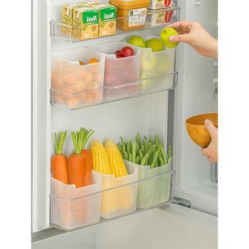 冰箱側門收納盒食品冷藏保鮮儲存盒大容量多層零食收納整理存放盒