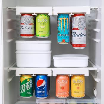 懸掛式飲料收納架冰箱冷藏易拉罐可樂瓶置物架聽裝汽水瓶整理卡夾
