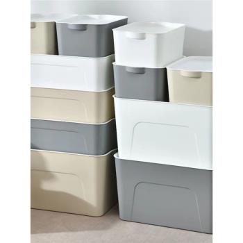 韓式家用加厚收納箱車載整理箱帶蓋防塵儲物箱衣服衣柜雜物收納盒