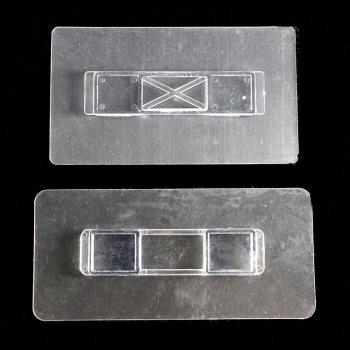 2片裝紙巾盒貼片配件牙刷架 免打孔衛生間墻壁掛吸盤黏膠掛鉤沾片
