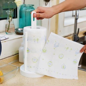 廚房紙巾掛架支架立式卷紙專用紙巾架創意餐巾紙架保鮮膜收納架
