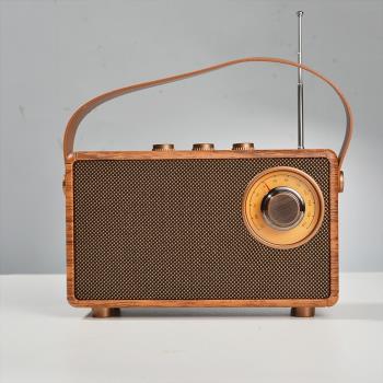 Music Apollo AS23便攜收音機復古無線藍牙小音箱迷你手提小音響