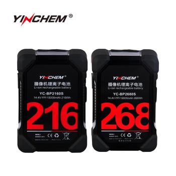 YINCHEM影宸V口電池YC-BP2160S 2680SV口鋰電池燈光大容量防摔