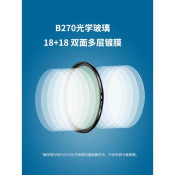 Kase卡色 cpl偏振鏡 82mm 適用于佳能尼康索尼騰龍 24-70 F2.8 16-35 高清多層鍍膜 相機鏡頭偏光鏡 消除反光