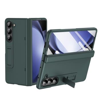 適用三星ZFold3手機殼折疊屏SM-F9260保護殼帶鋼化膜Galaxy zfold3殼膜一體SM一F9260時尚殼galaxyzfold3新款
