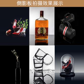 攝影倒影板黑色亞克力雙面反光板拍攝玻璃鏡面倒影板20/30/40/50/60cm美食淘寶靜物擺拍背景板拍照板陰影板