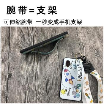 適用三星Xcover6 Pro/SM-G736U/B手機殼矽膠動漫腕帶散熱潮流