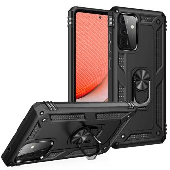 適用三星A52S手機殼Galaxy A72保護矽膠套SM-A5260帶磁吸指環SamsungA52硬殼磨砂外殼子蓋樂世a52s高檔男女款