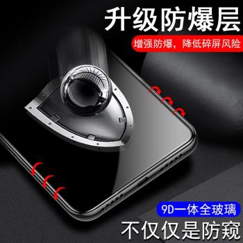 適用OPPO A74防窺鋼化膜全屏覆蓋oppoa74保護膜防偷窺膜0pp0a7手機貼膜高清熒幕防指紋CPH2263玻璃膜屏幕5g版