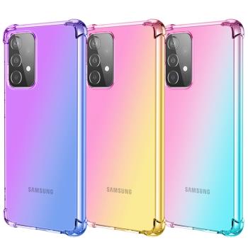 適用于Samsung三星Galaxy A52S手機殼氣囊防摔硅膠A52 5g漸變軟套