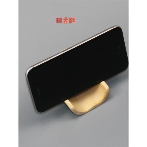 手工竹制手機桌面支架平板電腦托便攜簡易ipad床上通用小架子