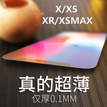 iPhoneXS鋼化膜蘋果Xr防摔高清膜XSmax全屏超薄0.1mm隱形8X玻璃膜