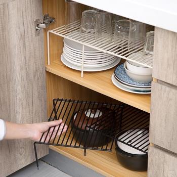 可伸縮廚房下水槽櫥柜置物架隔層碗碟架廚具瀝水收納架調味品架子