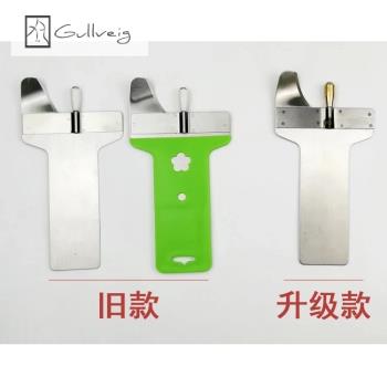 專用蘭州拉面全國銅輪刀削面刀專用加厚不銹鋼削面刀商用正宗gull