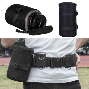 戶外登山便攜攝影腰帶相機專業鏡頭包保護袋單反長焦鏡頭套多功能