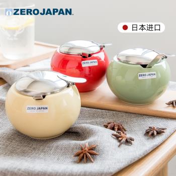 調味罐日本進口zerojapan廚房小陶瓷儲物罐鹽罐調料盒糖罐調料罐