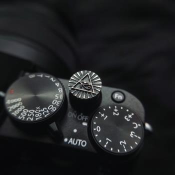 相機快門按鈕鍵帽貼 適用于富士索尼佳能尼康徠卡黃銅 荷魯斯之眼
