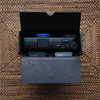 cam-in真皮相機包手拿收納包適用于索尼黑卡理光GRii/iii機保護套