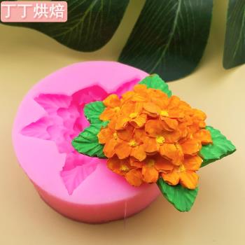 鮮花玫瑰康乃馨牡丹硅膠翻糖模具烘焙蛋糕裝飾冰格手工皂滴膠模具
