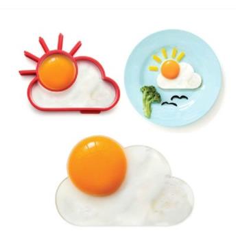 創意煎蛋器模具早餐工具太陽云朵煎雞蛋模具 兒童飯團硅膠煎蛋模