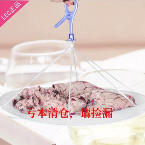 日本LEC 毛衣線衣無痕晾衣網晾曬網 防風掛鉤曬衣架W-359