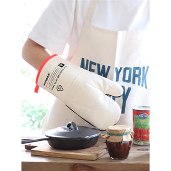 現貨 日本ANAheim烤箱隔熱手套撞色廚房家用烘焙烹飪加厚防燙手套