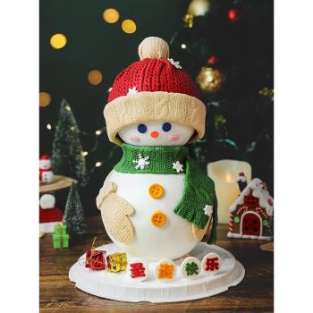 圣誕節雪人敲敲樂翻糖硅膠模具針織紋理毛衣肌理絨線手套圣誕雪花