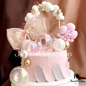 蛋糕幻彩球 蝴蝶結蛋糕 蛋糕氣球拱門 云朵蛋糕裝飾 蝴蝶結插牌