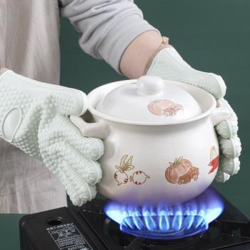微波爐防燙手套隔熱加厚硅膠廚房用蒸烤箱專用烘焙耐高溫防滑防熱