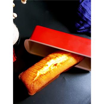 陽晨長方形磅蛋糕模具中國紅不沾土司面包盒長布朗尼烤盤烘焙工具
