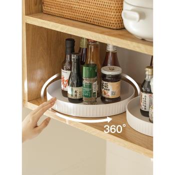 日式旋轉調料置物架廚房臺面多功能醬油瓶調味料收納用品家用整理