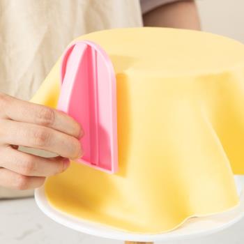 新款翻糖抹平器蛋糕抹面奶油刮刀抹刀工具抹平板神器DIY烘焙用具