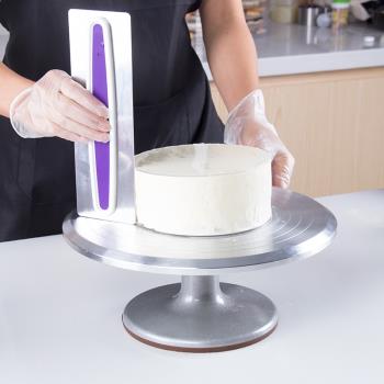 抹面工具套裝烘焙工具新手練習奶油千層蛋糕抹平神器刮刀轉臺模具