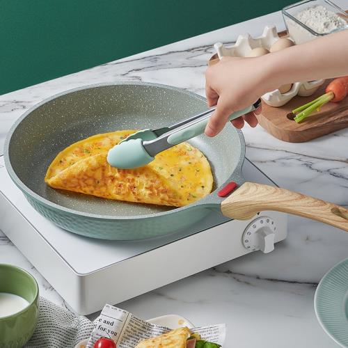 麥飯石平底鍋不粘鍋煎蛋鍋烙餅鍋煎餅燃氣灶專用家用牛排煎鍋PAE