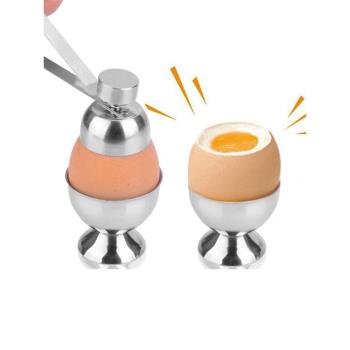 日式開蛋器不銹鋼雞蛋開殼花式蛋殼切割器酒店餐廳意境菜開蛋工具