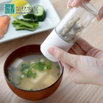 日本進口手動研磨器磨肉干魚干蝦米粉便攜家用寶寶料理粉末磨瓶