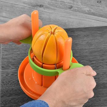 愜意多功能切橙器切蘋果神器切橙子器切塊拼盤工具家用切水果套裝