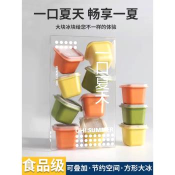 冷凍冰塊模具獨立嬰兒輔食分裝盒可疊加防串味食品級冰格製作工具