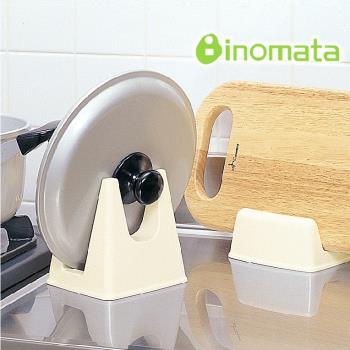 日本進口正品 inomata塑料廚房收納置物架瀝水鍋蓋架菜板架砧板架