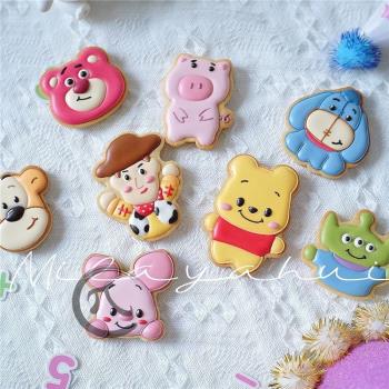 惠子六一兒童節卡通維尼熊玩具總動員糖霜餅干模具動物曲奇印模
