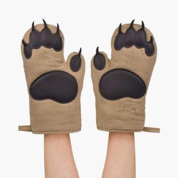 美國fred熊掌烤箱手套防燙加厚微波爐專用耐高溫廚房烘焙保護手套